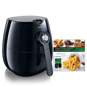 フィリップスHD9220 / 28ビバエアフライヤー（1.8lb / 2.75qt） ブラックフライヤー（リニューアル） Philips HD9220/28 Viva Airfryer (1.8lb/2.75qt), Black Fryer (Renewed)