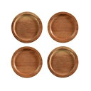 ノリタケコナウッド3-3 / 4インチコースター、4個セット Noritake Kona Wood 3-3/4-Inch Coasters, Set of 4