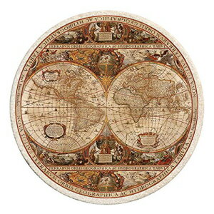 Thirstystone TS2006 Old World Passages Printed Sandstone Coaster Set, Antique Map