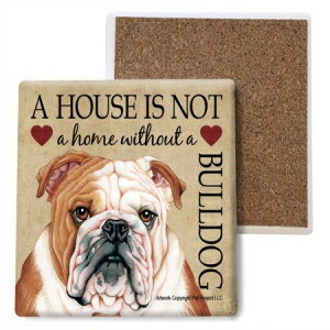 SJT ENTERPRISESAINCBuhbOzXg[R[X^[A4ZbgiSJT24720j SJT ENTERPRISES, INC. Bulldog Absorbent Stone Coasters, Set of 4 (SJT24720)