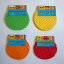 6カラフルな滑り止めワッフルスポンジコースター/ジャーグリッパー（赤） Regent 6 Colorful Non Slip Waffle Sponge Coasters / Jar Grippers (Red)