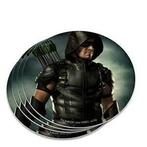 アローTVシリーズキャラクターアートノベルティコースターセット GRAPHICS & MORE Arrow TV Series Character Art Novelty Coaster Set