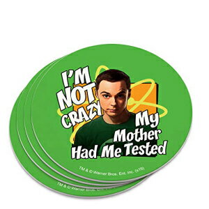 ビッグバン理論シェルドンクーパー私はクレイジーノベルティコースターセットではありません GRAPHICS & MORE Big Bang Theory Sheldon Cooper I'm Not Crazy Novelty Coaster Set