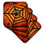 3dRose cst_24192_3ハロウィーンのスパイダー-セラミックタイルコースター、4個セット 3dRose cst_24192_3 Spiders on Halloween-Ceramic Tile Coasters, Set of 4