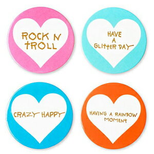 Betsey Johnsonxoxトロール4種類のコースターのセット Unknown Betsey Johnson xox Trolls Set of 4 Assorted Coasters