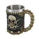1Xゴシック部族スカルタンカードコーヒーマグカップ不気味 Private Label 1 X Gothic Tribal Skull Tankard Coffee Mug Cup Creepy