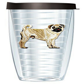 パグエンブレムスーパートラベラー22オズタンブラーマグカップ蓋付き Signature Tumblers Pug Emblem Super Traveler 22 Oz Tumbler Mug with Lid