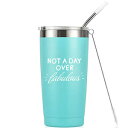 MASGALACC Not A Day Over Fabulous - 20 Oz Stainless Steel Insulated Tumbler Cup with Lid- 21st 30th 40th 50th 60th 70th Birthday Gifts for Women Her Mom Grandma Friend Gift Ideas