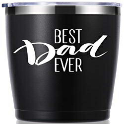 momocici Fathers Day Gifts.Best Dad Ever 20 OZ Tumbler.Dad Gifts from Daughter,Son,Wife.Birthday Gifts,Christmas Gifts for New Dad,Father,Husband,Men Travel Mug(Black)