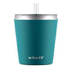 Ello Beacon真空断熱ステンレス鋼タンブラー、スライダーの蓋とオプションのストロー、24オンス、アンティグア Ello Beacon Vacuum Insulated Stainless Steel Tumbler with Slider Lid and Optional Straw, 24 oz, Antigua