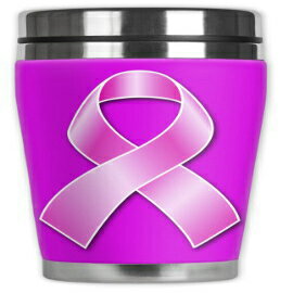 Mugzieブランド16-絶縁ウェットスーツカバー付きOunceトラベルマグ-乳がんの認識 Mugzie brand 16-Ounce Travel Mug with Insulated Wetsuit Cover - Breast Cancer Awareness