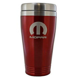 モパーパーツレッドステンレススチールトラベルマグタンブラー Au-Tomotive Gold, INC. Mopar Parts Red Stainless Steel Travel Mug Tumbler