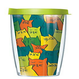 ニャーキャッツカラフルトラベラー16オズタンブラーマグカップ蓋付き Signature Tumblers Meow Cats Colorful Traveler 16 Oz Tumbler Mug with Lid