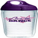 Tervis 1232522 Live to Danceスパンコールタンブラー、エンブレムとパープルリッド24オンスウォーターボトル、クリア Tervis 1232522 Live to Dance Sequins Tumbler with Emblem and Purple Lid 24oz Water Bottle, Clear