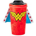 Iȃ_[E[}gx}OƃP[v HMK Hallmark WONDER WOMAN Travel Mug with Cape