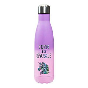 3C4G 36035Xp[NXeXX`[fMEH[^[{gA17IXAp[vɐ܂ 3C4G 36035 Born to Sparkle Stainless Steel Insulated Water Bottle, 17 oz, Purple