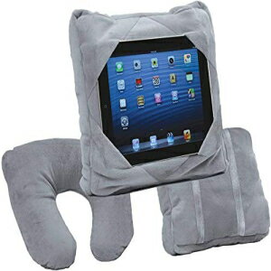 Gogo Pillow-3-in-1gxs[AlbNs[A^ubgz_[-O[ Gogo Pillow - 3-in-1 Travel Pillow, Neck Pillow, Tablet Holder - Grey