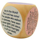 NX}XAhxgؐ̋F̗́A15/8C` CB Catholic Christmas Advent Wooden Prayer Cube, 1 5/8 Inch