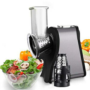 ^b`Rg[ƉʕA؁A`[Yp4̖A^b`gṽT_[J[dCXCT[/Vb_[i150Wj Flyerstoy Professional Salad Maker Electric Slicer/Shredder with One-Touch Control and 4 Free Attachments fo