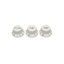 Fender Strat Knobs One Volume, Two Tone, White(2)