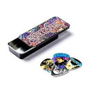Jim Dunlop SANPT01M Carlos Santana Pick Tin, Assorted, Medium, 6 Picks/Tin