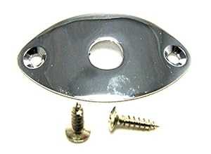 C. B. Gitty 3-pack Chrome-plated Curved-profile Jack Plates for Guitar...
