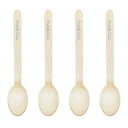 Dress My Cupcake DIY Natural Wood Candy Buffet Spoons 100-Pack Kit, Thank You, 3...