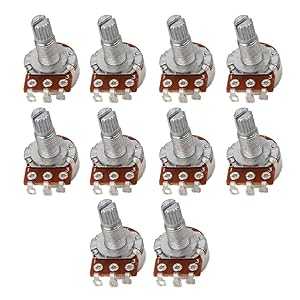 BQLZR Guitar Potentiometer B500K Push/Pull Audio Taper Short (3/8