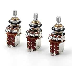 500k Pots for Guitars, Push Pull Guitar Pots, Bourns Potentiometer, Sh...