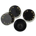 Swhmc 4X Black Guitar Speed Control Knobs Tone Volume Knobs Pots for Electric Guitar(2)
