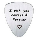 BESPMOSP I Pick You Always and Forever Guitar Pick Musical Gift Anniversary Valentine's Day Gift