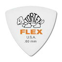 JIM DUNLOP Flex Triangle .60mm Orange Guitar Pick, 6 Pack