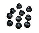 Glomarketで買える「Dopro 10pcs Black Mini MXR Style Skirted AMP Knob Brass Insert Effect Pedal Knobs」の画像です。価格は3,308円になります。