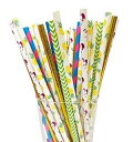 魅力的なハワイアン ルアウ パーティー ペーパー ストロー 125 本セット Charmed Hawaiian Luau party paper straw s...