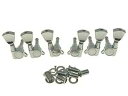 Wilkinson 3L3R Chrome E-Z Post Guitar Tuners EZ Post Guitar Tuning Keys Pegs Machine Heads with Tulip Button for Les Paul or Acoustic Guitar