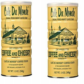Cafe Du Mondeコーヒーとチコリのカフェイン抜き、13オンス（2パック） Cafe Du Monde Coffee and Chicory Decaffeinated, 13 Ounce (2 Pack)