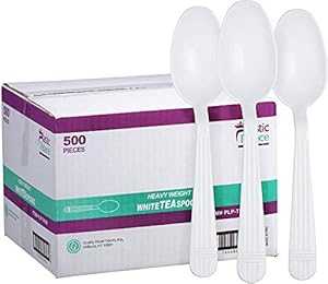 Glomarket㤨Diplastible 500 Count Heavyweight Disposable White Plastic Tea Spoons Dessert Spoons Plastic Great for Celebrations, Parties, Travels, Events, and Everyday UseפβǤʤ11,564ߤˤʤޤ
