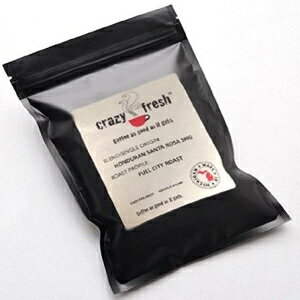 クレイジーフレッシュコーヒー 2ポンド ホンジュラスサンタローザSHG、全豆フルシティロースト Crazy Fresh Coffee 2 lb. Honduran Santa Rosa SHG, Whole Bean Full City Roast