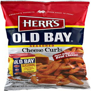 Herr's オールド ベイ シーズンド チーズ カール (3 袋) Herr's Old Bay Seasoned Cheese Curls (3 Bags)
