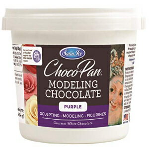サテンアイスチョコパンパープルモデリングチョコレート、1ポンド Satin Ice ChocoPan Purple Modeling Chocolate, 1 Pound 1