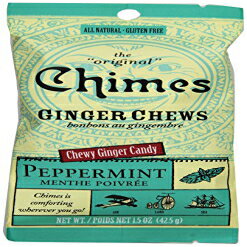 `CWW[`[Ayp[~gA1.5IXi12pbNj Chimes Ginger Chews, Peppermint, 1.5 Ounce (Pack of 12)