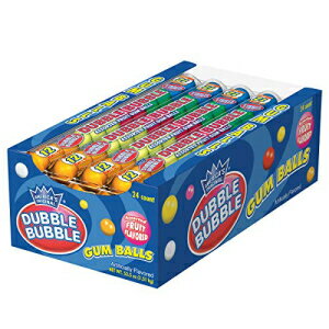 ダブルバブルガムボール、フルーツフレーバー詰め合わせの12個入りガムボールチューブ24個パック、12個（24個パック） Dubble Bubble Gumballs, 24 pack of 12-Gumball Tubes in Assorted Fruit Flavors, 12 Count (Pack of 24)
