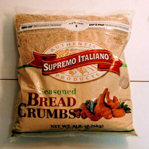 SupremoItaliano味付けパン粉5ポンド再封可能バッグ Supremo Italiano Seasoned Bread Crumbs 5 lb Res..