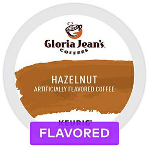 グロリアジーンズヘーゼルナッツキューリグシングルサーブKカップポッド、ミディアムローストコーヒー、12カウント Gloria Jean's Hazelnut Keurig Single-Serve K-Cup Pods, Medium Roast Coffee, 12 Count