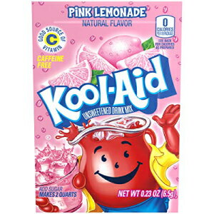 Kool-Aid ピンクレモネード風味の無糖カフェインフリー粉末ドリンクミックス (96 パケット) Kool-Aid Pink Lemonade Flavored Unsweetened Caffeine Free Powdered Drink Mix (96 Packets)