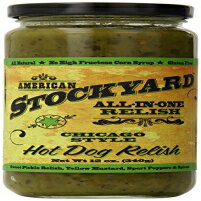 American Stockyard- Chicago Style - All In One Hot Dog Relish - 12 Oz - Made in USA - All Natural - No High Fructose Corn Syrup - Gluten Free - Pack of 1
