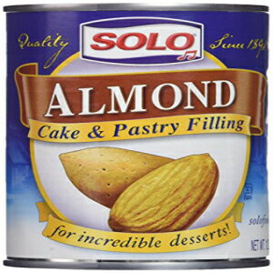 Solo アーモンドケーキとペストリーフィリング 12.5オンス、2缶 Solo Almond Cake and Pastry Filling 12.5oz, 2 Cans