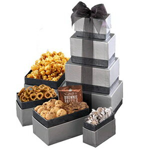 お菓子、クッキー、ナッツの詰め合わせギフトバスケット Gift Basket with Assorted Sweets, Cookies and Nuts