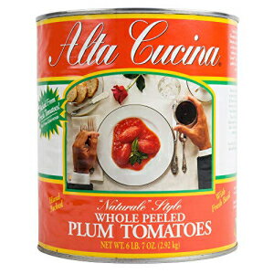 Alta Cucina ホールプラムトマト #10 6個パック Alta Cucina Whole Plum Tomatoes #10, Pack of 6