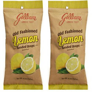 ギリアム オールド ファッション キャンディー風味のサンドレモンドロップス 2 個パック (4.5 オンスバッグ) (レモン) Gilliam Old Fashioned Candy Flavored Sanded Lemon Drops Pack of 2 (4.5 oz. Bag) (Lemon)